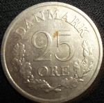 monedas de Europa - Dinamarca -  1961 (Reverso)