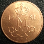 monedas de Europa - Dinamarca -  1981 (Anverso)