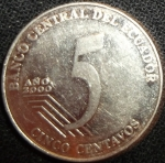 monedas de America - Ecuador -  2000 (Reverso)