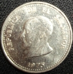 monedas de America - El Salvador -  1975 (Anverso)