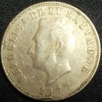monedas de America - El Salvador -  1977 (Anverso)