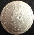 monedas de America - El Salvador -  1994 (Anverso)