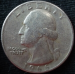 monedas de America - Estados Unidos -  1966 (Anverso)