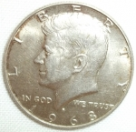 monedas de America - Estados Unidos -  1968 (Anverso)