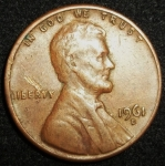 monedas de America - Estados Unidos -  1961 (Anverso)