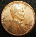 monedas de America - Estados Unidos -  1962 (Anverso)