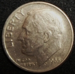 monedas de America - Estados Unidos -  1965 (Anverso)