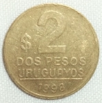 monedas de America - Uruguay -  1998 (Reverso)