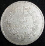 monedas de Europa - Francia -  1949 (Reverso)