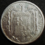 monedas de Europa - Espa�a -  1945 (Reverso)