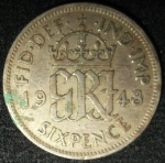 monedas de Europa - Reino Unido -  1948 (Reverso)