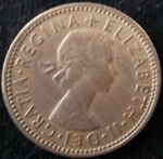 monedas de Europa - Reino Unido -  1955 (Anverso)