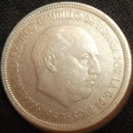 monedas de Europa - Espa�a -  1957 (Anverso)