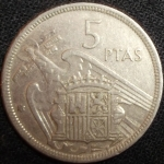 monedas de Europa - Espa�a -  1957 (Reverso)