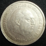 monedas de Europa - Espa�a -  1957 (Anverso)