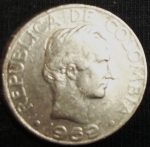 monedas de America - Colombia -  1969 (Anverso)
