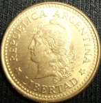 monedas de America - Argentina -  1971 (Anverso)