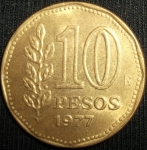monedas de America - Argentina -  1977 (Reverso)