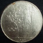 monedas de Europa - Italia -  1962 (Reverso)