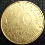 monedas de Europa - Francia -  1963 (Reverso)