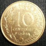monedas de Europa - Francia -  1965 (Reverso)