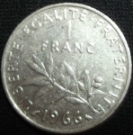 monedas de Europa - Francia -  1966 (Reverso)