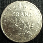 monedas de Europa - Francia -  1967 (Reverso)
