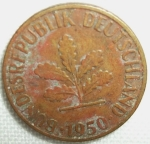 monedas de Europa - Alemania -  1950 (Anverso)