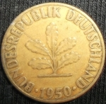 monedas de Europa - Alemania -  1950 (Anverso)