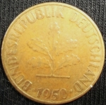 monedas de Europa - Alemania -  1950 (Anverso)