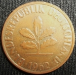 monedas de Europa - Alemania -  1962 (Anverso)