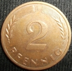 monedas de Europa - Alemania -  1967 (Reverso)