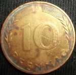 monedas de Europa - Alemania -  1969 (Reverso)