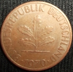 monedas de Europa - Alemania -  1970 (Anverso)