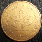 monedas de Europa - Alemania -  1972 (Anverso)