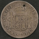 monedas de America - Per� -  1722 - 2 Reales (A)