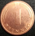 monedas de Europa - Alemania -  1977 (Reverso)