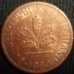monedas de Europa - Alemania -  1980 (Anverso)