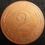 monedas de Europa - Alemania -  1982 (Reverso)