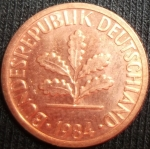 monedas de Europa - Alemania -  1984 (Anverso)