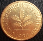 monedas de Europa - Alemania -  1986 (Anverso)