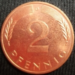 monedas de Europa - Alemania -  1986 (Reverso)