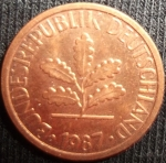 monedas de Europa - Alemania -  1987 (Anverso)