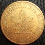 monedas de Europa - Alemania -  1988 (Anverso)