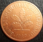 monedas de Europa - Alemania -  1989 (Anverso)
