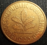 monedas de Europa - Alemania -  1990 (Anverso)
