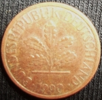 monedas de Europa - Alemania -  1990 (Anverso)