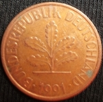 monedas de Europa - Alemania -  1991 (Anverso)