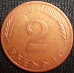 monedas de Europa - Alemania -  1991 (Reverso)