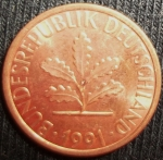 monedas de Europa - Alemania -  1991 (Anverso)